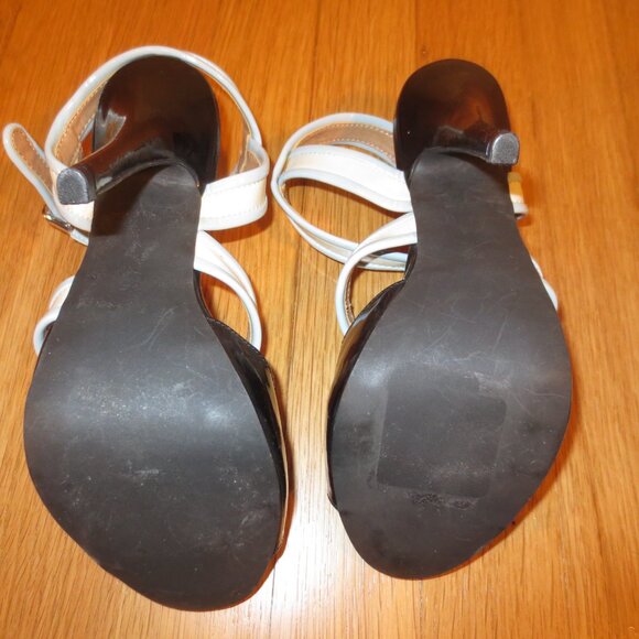 SAKS FIFTH AVENUE High Heel Quarter Strap Sandals - Picture 8 of 8